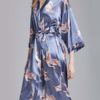 Printed Lace Up Polyester Gowns Lingerie - Image 2