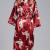Printed Lace Up Polyester Gowns Lingerie - Image 3