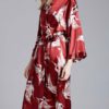 Printed Lace Up Polyester Gowns Lingerie - Image 4