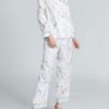 Printed Long Sleeves Polyester Pajamas Sleepwear - Image 4