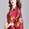 Printed Printed V-Neck Long Sleeve Nightgown - Image 2