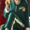 Printed Turndown Collar Sleepwear Pajamas 2-Piece - Image 2