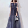 Prom A Line Illusion Neckline Short Sleeves Pleated Pageant Dresses - Image 5