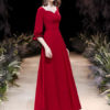 Prom A Line Sweetheart Neck Ankle Length Party Dresses - Image 5