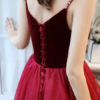 Prom V Neck A Line Sleeveless Straps Beaded Floor Length Wedding Guest Dresses - Image 5