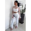 Puff Sleeve Smock Crop Tops Beach Wear - Image 5
