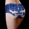 Seamless Mid Waist Crane Printed Ice Silk Comfy Briefs - Image 3