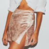 Sexy Bodycon Split Mini Skirt