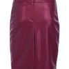 Sexy Bodyocn Zipper Lace Leather Like Mini Skirt - Image 4