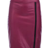 Sexy Bodyocn Zipper Lace Leather Like Mini Skirt - Image 5
