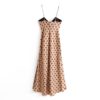 Sexy Bow Polka Dot Strapless Bodycon Midi Dress - Image 3