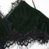 Sexy Chest Pad Velvet Sleeveless Sling and Shorts Sleepwear - Image 4