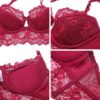 Sexy Lace Robe Panties Stockings Underwear Set - Image 6