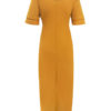 Sexy Layered Short Sleeves Ruffles V Neck Sheath Dress - Image 6