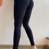 Sexy Skinny Polyester Natural Waist Trousers Yoga Pants - Image 2