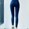 Sexy Skinny Polyester Natural Waist Trousers Yoga Pants - Image 4