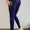 Sexy Skinny Polyester Natural Waist Trousers Yoga Pants - Image 5