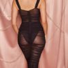 Sexy Sleeveless Sheer Bodycon Dress - Image 6