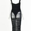 Sexy Sleeveless Sheer Bodycon Dress - Image 8