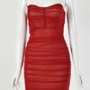 Sexy Sleeveless Strapless Bodycon Dress - Image 6