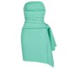 Sexy celebrity runway  Vestidos Asymmetric Ruffled Mini top Dress - Image 3