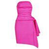 Sexy celebrity runway  Vestidos Asymmetric Ruffled Mini top Dress - Image 5