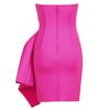 Sexy celebrity runway  Vestidos Asymmetric Ruffled Mini top Dress - Image 6