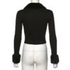 Solid high street Slim Ribbed Knitted crop top - Image 11