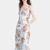 Spaghetti Straps Longline Backless Nightgown