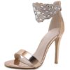 Stiletto Heel Open Toe Rhinestones Chic Sandals Women's Shoes - Image 2