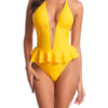 Swimsuits Cut Out Straps Neck Backless Sexy Swimwear - Image 4
