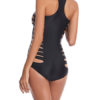 Swimsuits Polka Dot Cut Out Jewel Neck Backless Beach Swimming Suits - Image 5