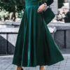 Swing Natural Waist Maxi Skirt