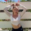 Thin Ribbed Knitted butterfly long sleeve crop top - Image 10