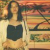 Thin Ribbed Knitted butterfly long sleeve crop top - Image 4