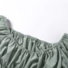 Trend French romance pleated pleated slim fit crop top - Image 13