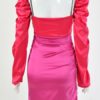 Two Tone Cut Out Twisted Satin Bodycon Dress - Image 10