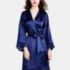 V-Neck Long Sleeve Robe Sleepwear - Image 8