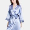 V-Neck Long Sleeve Robe Sleepwear - Image 4