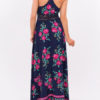 V-Neck Sleeveless Floral Print Long Dress - Image 3