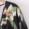 Vintage Floral Print V Neck Mini Dress - Image 4