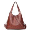 Vintage Leather Designer Large Capacity Tote  Luxury Handbags