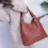 Vintage Leather Designer Large Capacity Tote  Luxury Handbags - Image 6