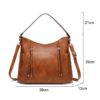 Vintage PU Leather Designer Luxury Shoulder Bags - Image 2