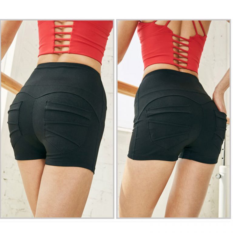 Yoga Gym Fitness Workout Clothes Push Up Leggings Shorts - Image 3