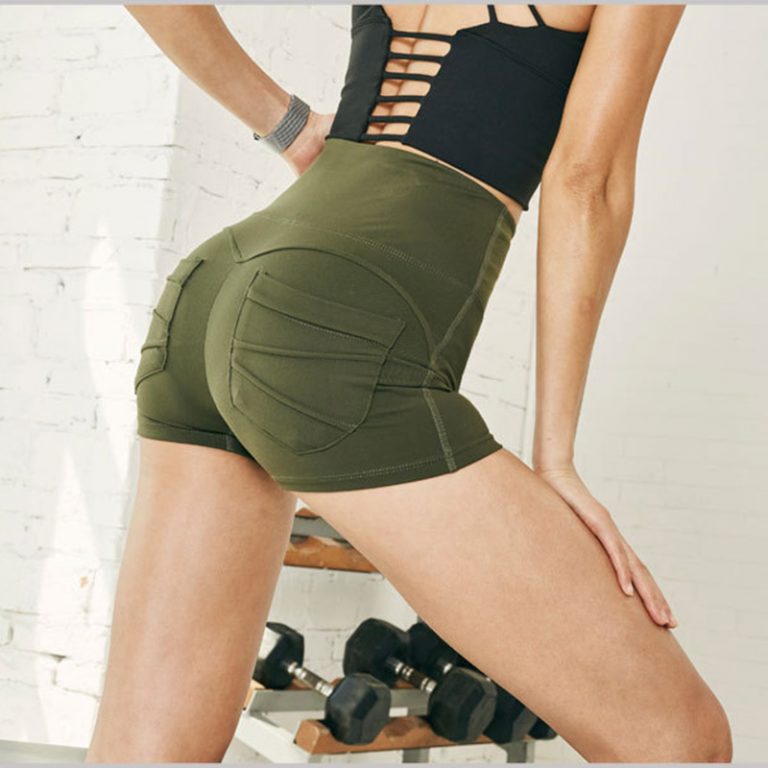 Yoga Gym Fitness Workout Clothes Push Up Leggings Shorts - Image 7