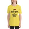 I heart cowboy boots Unisex Short Sleeve T-shirt - Image 5