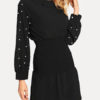 Jewel Neck Polyester Beach Dress - Image 4
