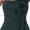 A-line Flower Chiffon Knee-Length Bridesmaid Dress with One-Shoulder - Image 6