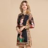 Fashion Designer Elegant Art Character Print Mini Skirt Suit - Image 2